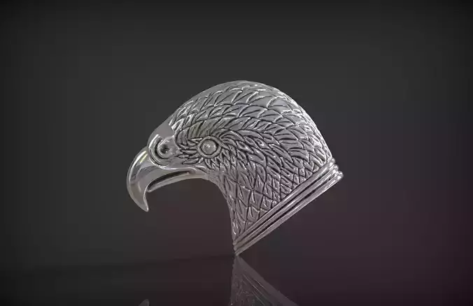 Eagle head Jewelry 3D print  model 