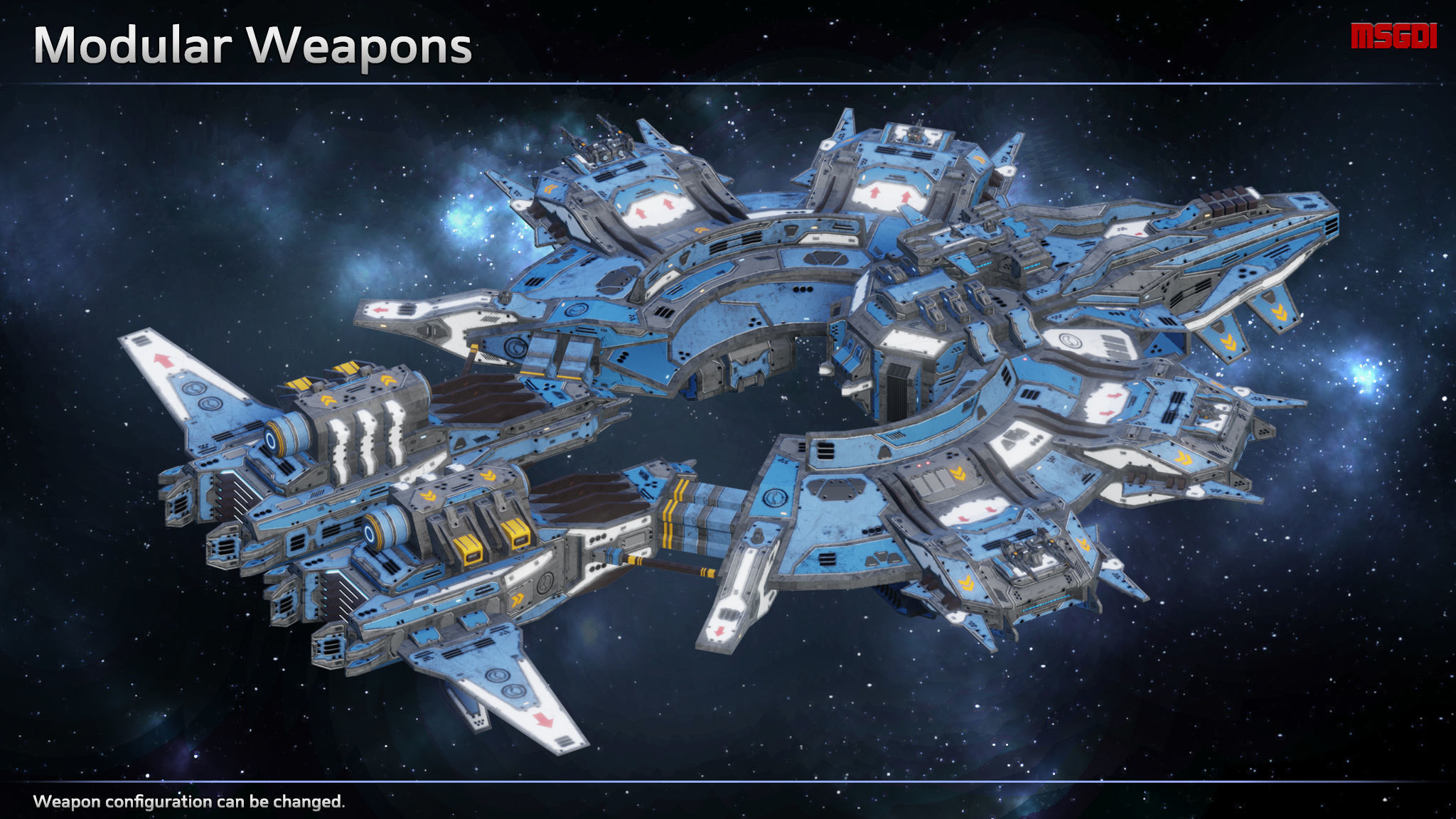Spaceship Destroyer Olympus Low-poly 3D model_4