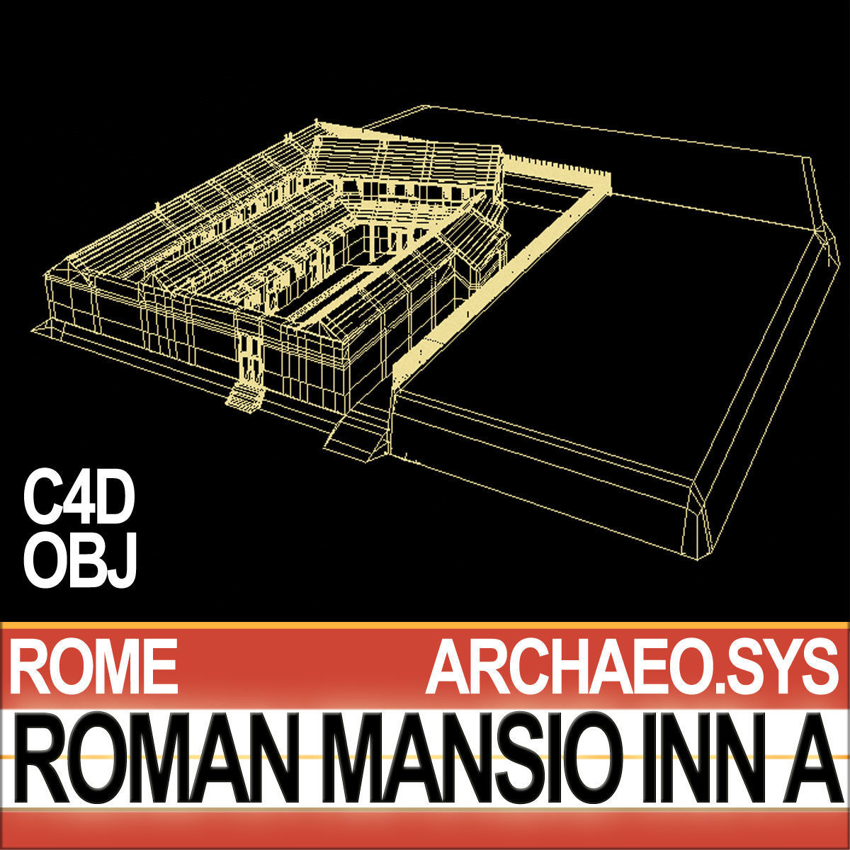 Roman Mansio Inn A 3D model_10