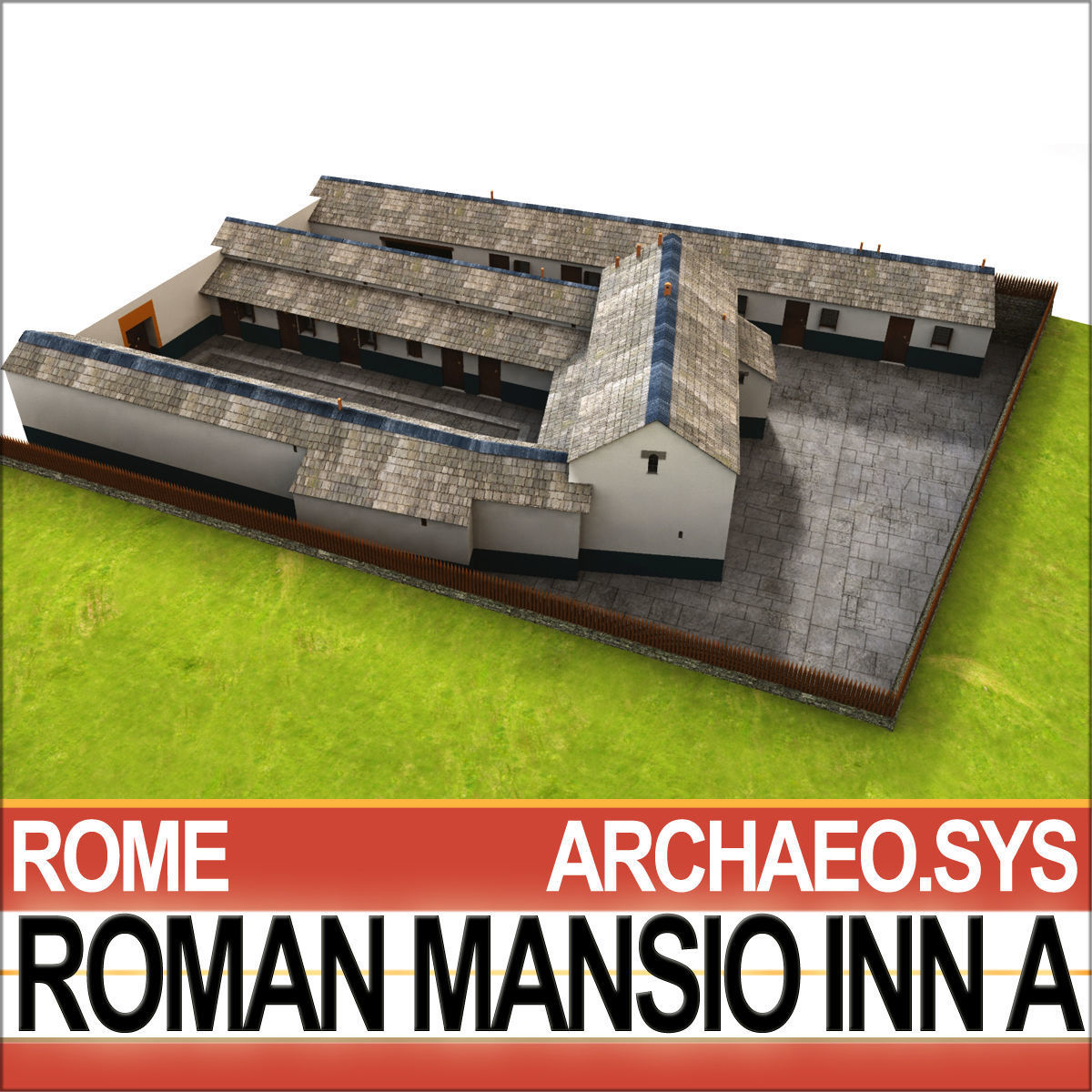 Roman Mansio Inn A 3D model_2