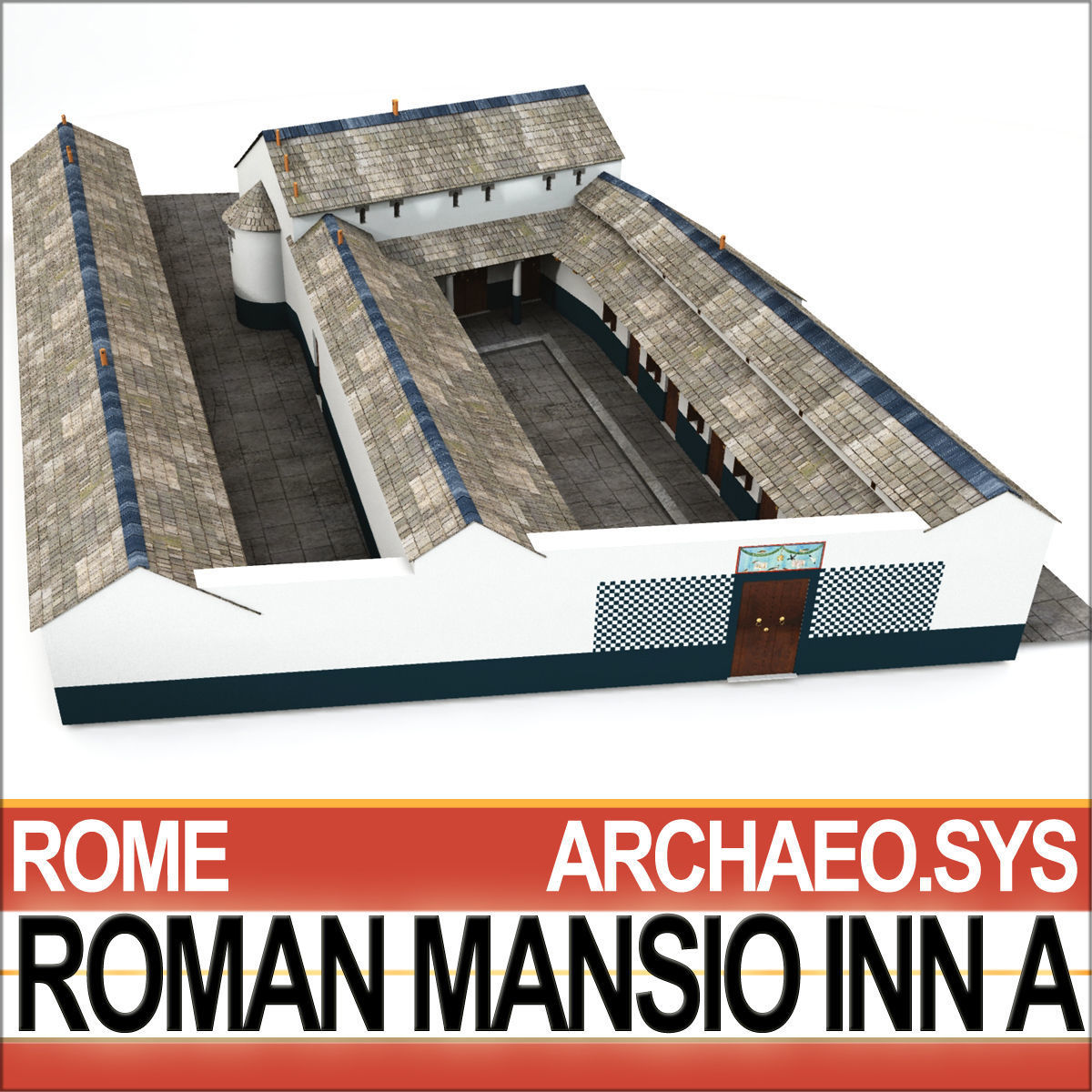Roman Mansio Inn A 3D model_6
