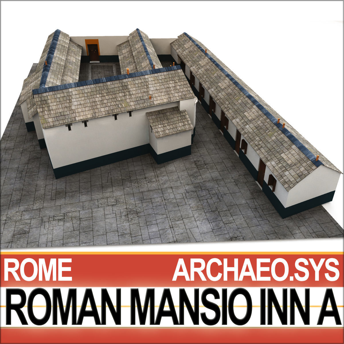 Roman Mansio Inn A 3D model_5
