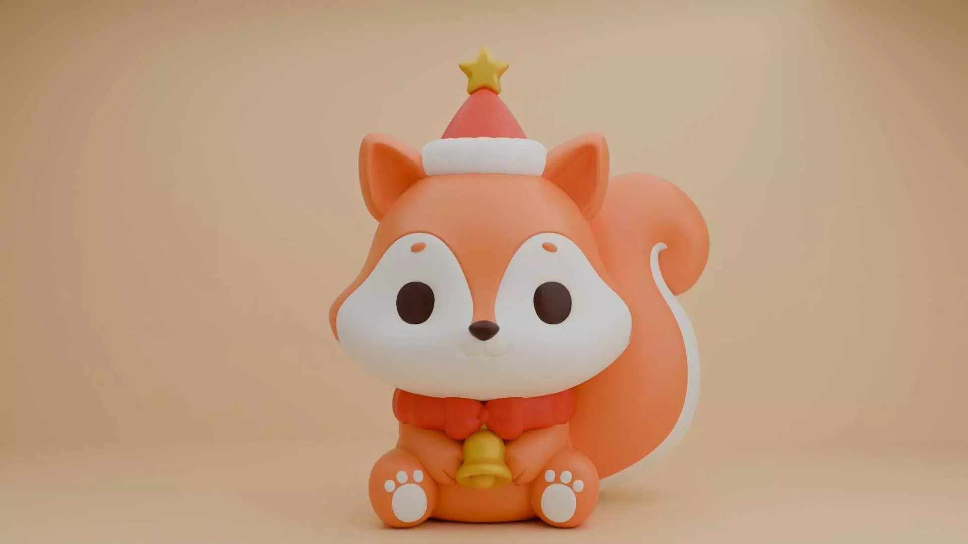 Christmas squirrel 06 3D print model