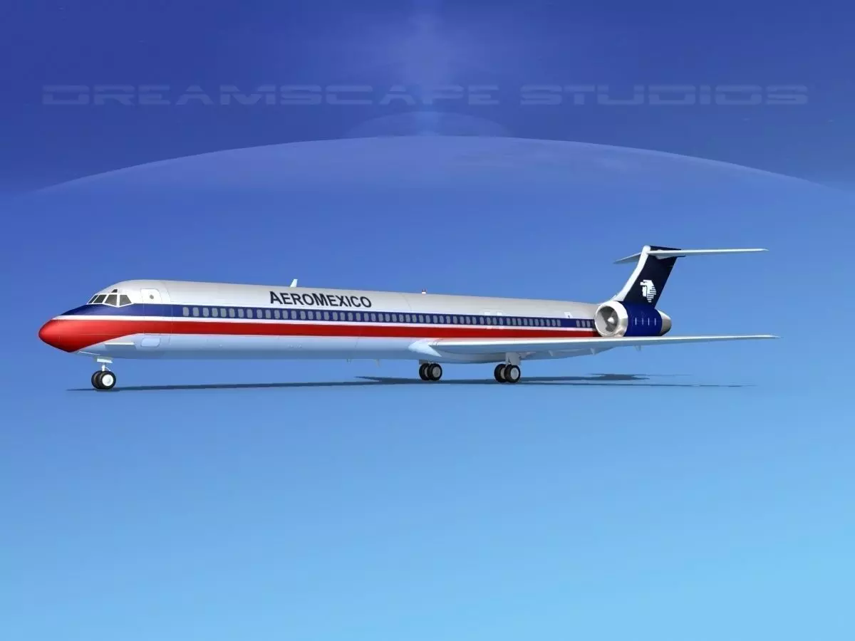 McDonnell Douglas MD-90 Aero Mexico 3D model