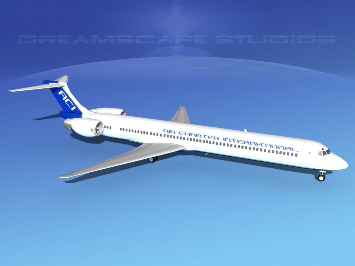 McDonnell Douglas MD-90 Air Charter Intl 3D model_7