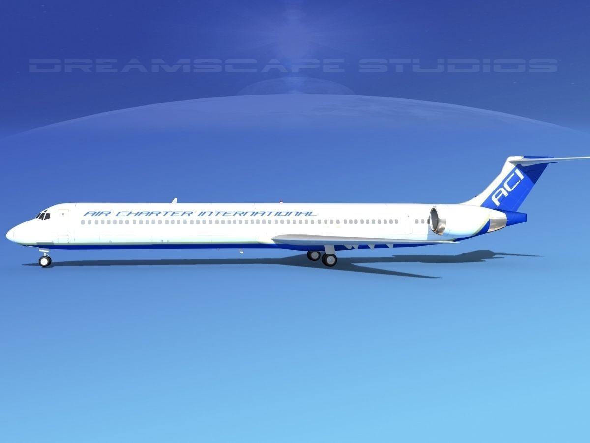 McDonnell Douglas MD-90 Air Charter Intl 3D model_1