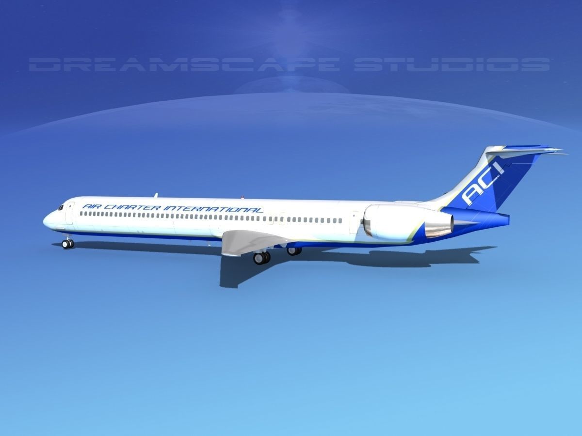McDonnell Douglas MD-90 Air Charter Intl 3D model_2