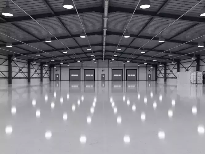 Warehouse interior and exterior 5 3D model