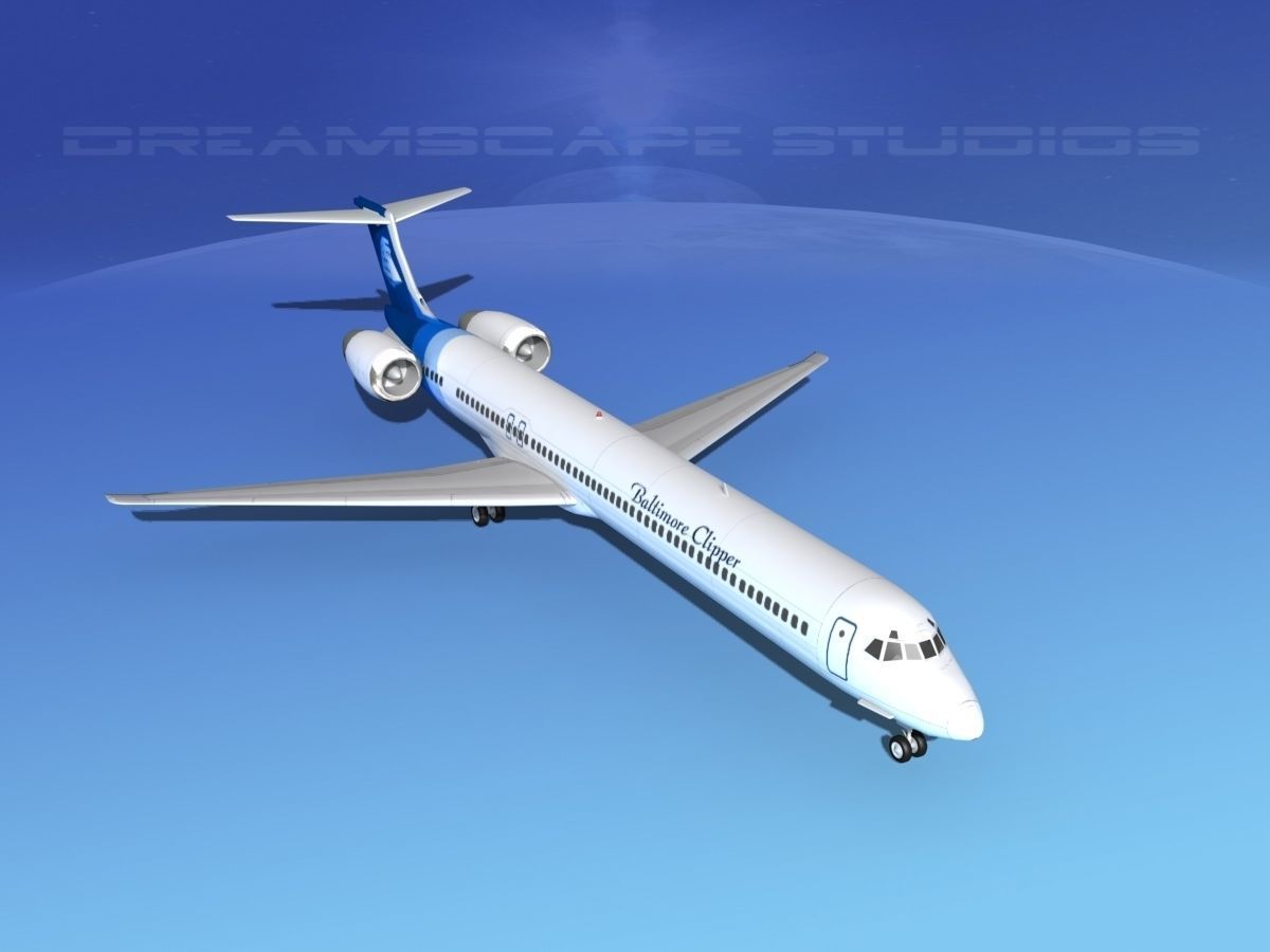 McDonnell Douglas MD-90 Baltimore Clipper 3D model_8
