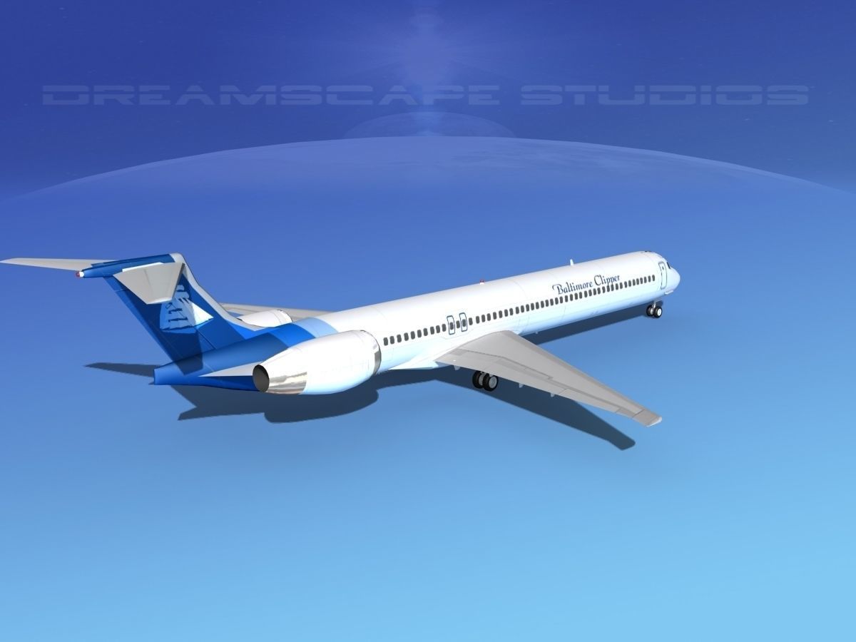 McDonnell Douglas MD-90 Baltimore Clipper 3D model_5