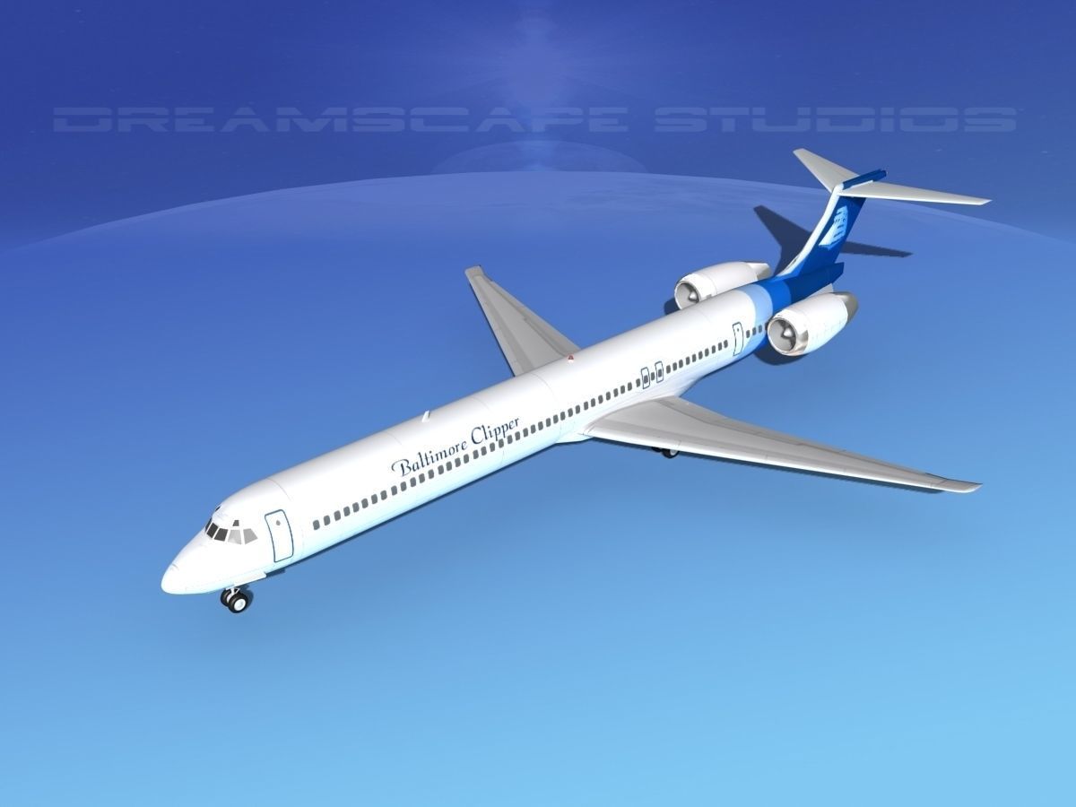 McDonnell Douglas MD-90 Baltimore Clipper 3D model_10