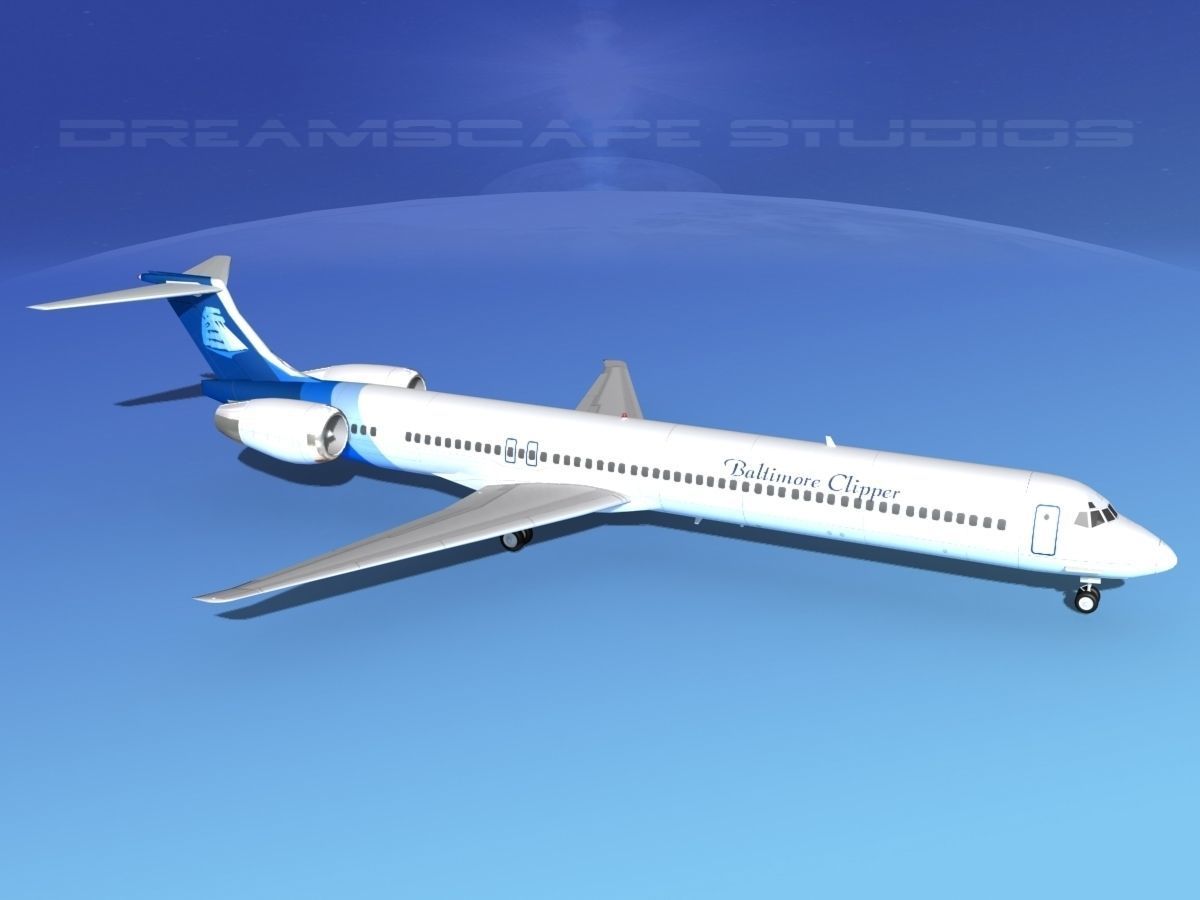McDonnell Douglas MD-90 Baltimore Clipper 3D model_7