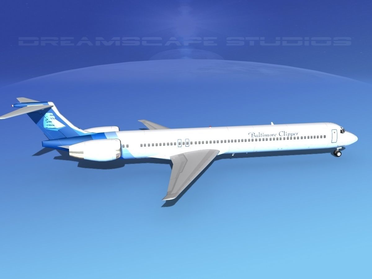 McDonnell Douglas MD-90 Baltimore Clipper 3D model_6