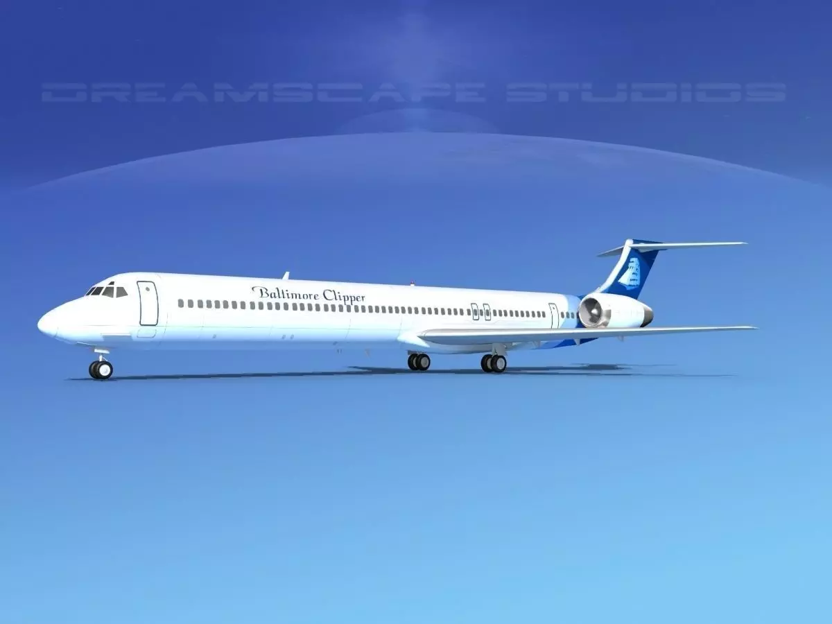 McDonnell Douglas MD-90 Baltimore Clipper 3D model_0