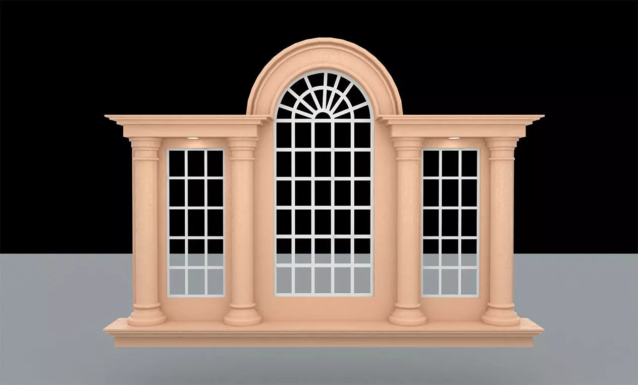 Modern Wall Panel 3D model