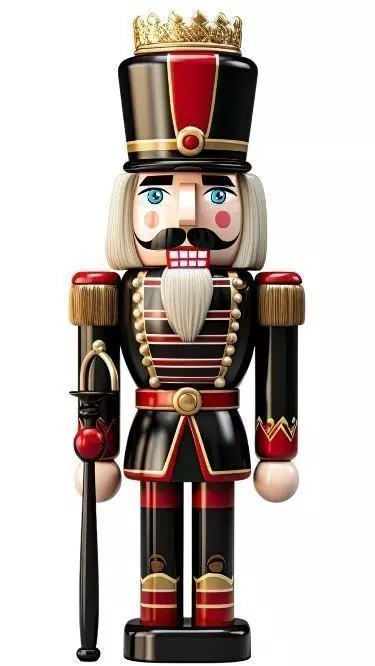 Classic Nutcracker King Toy Soldier - Christmas Decorative Model 3D print model