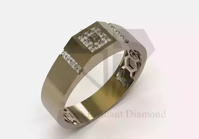 Luxury men cad jewelry ring model mr0336 3D print model