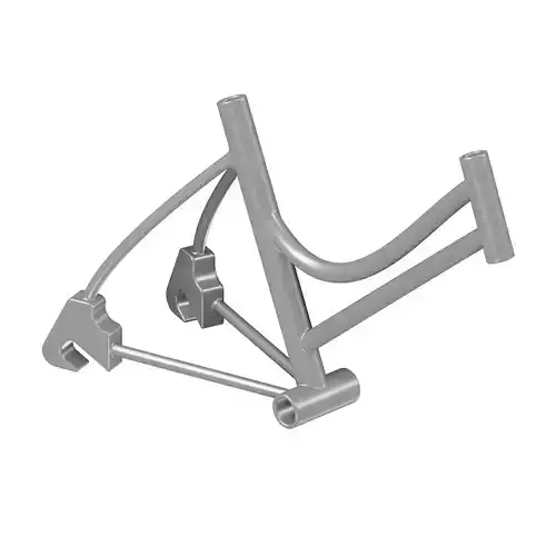 Titanium Premium Ladies Bicycle Frame 3D model