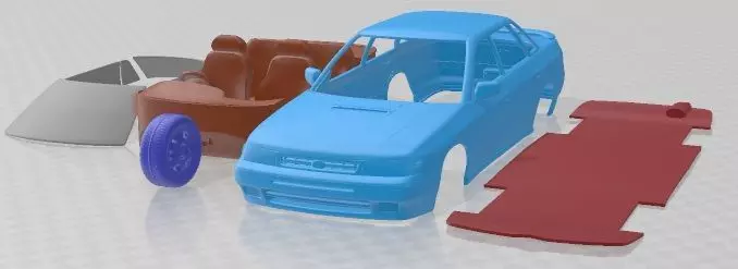 Subaru Legacy 1989 Printable Car 3D print model