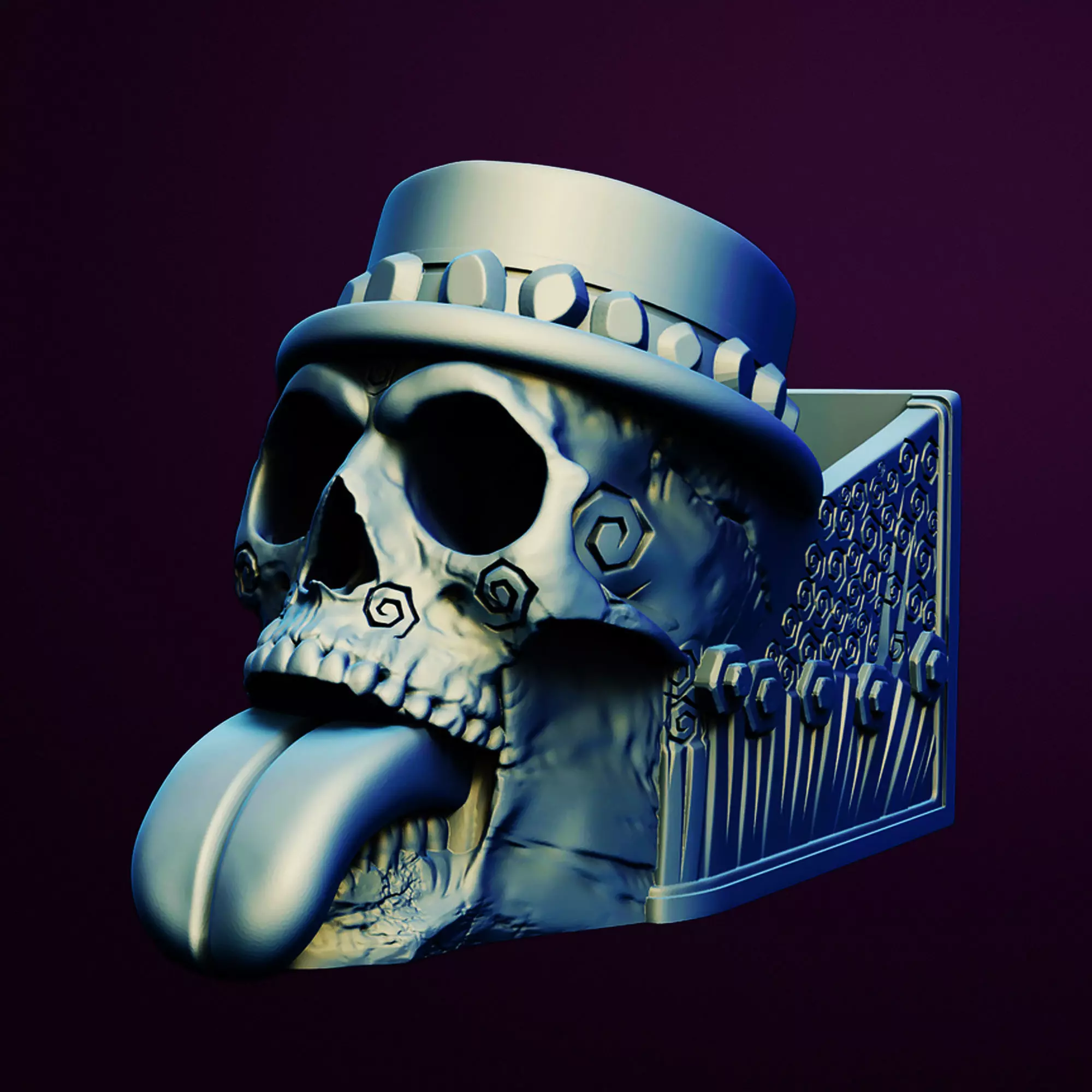 The Jesters Maw Desk Organizer 3D Printable STL File 3D print model