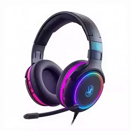 Stylized Futuristic Gaming Headset 3D Model