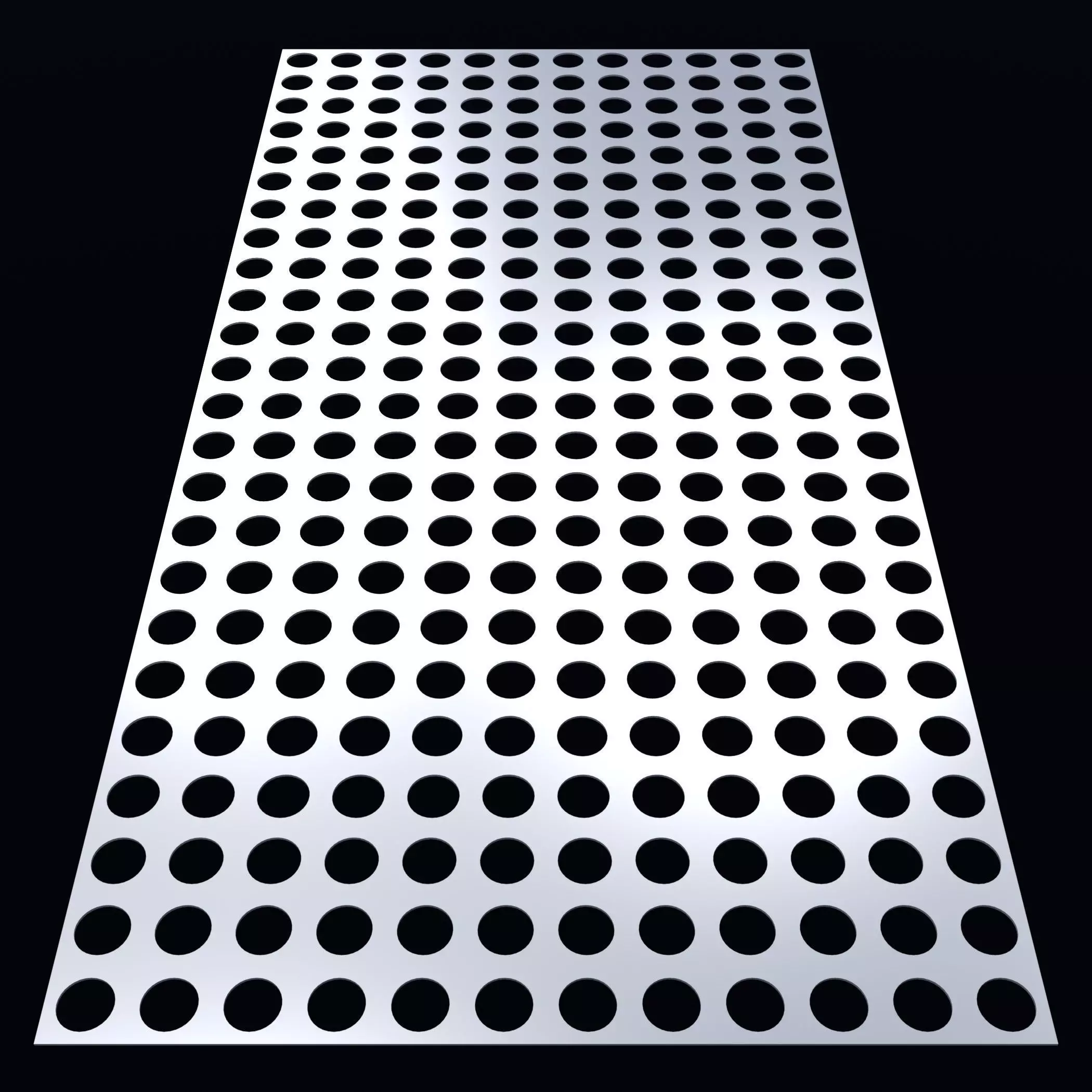 Perforated panel with 38 percent opening 25O70 3D model