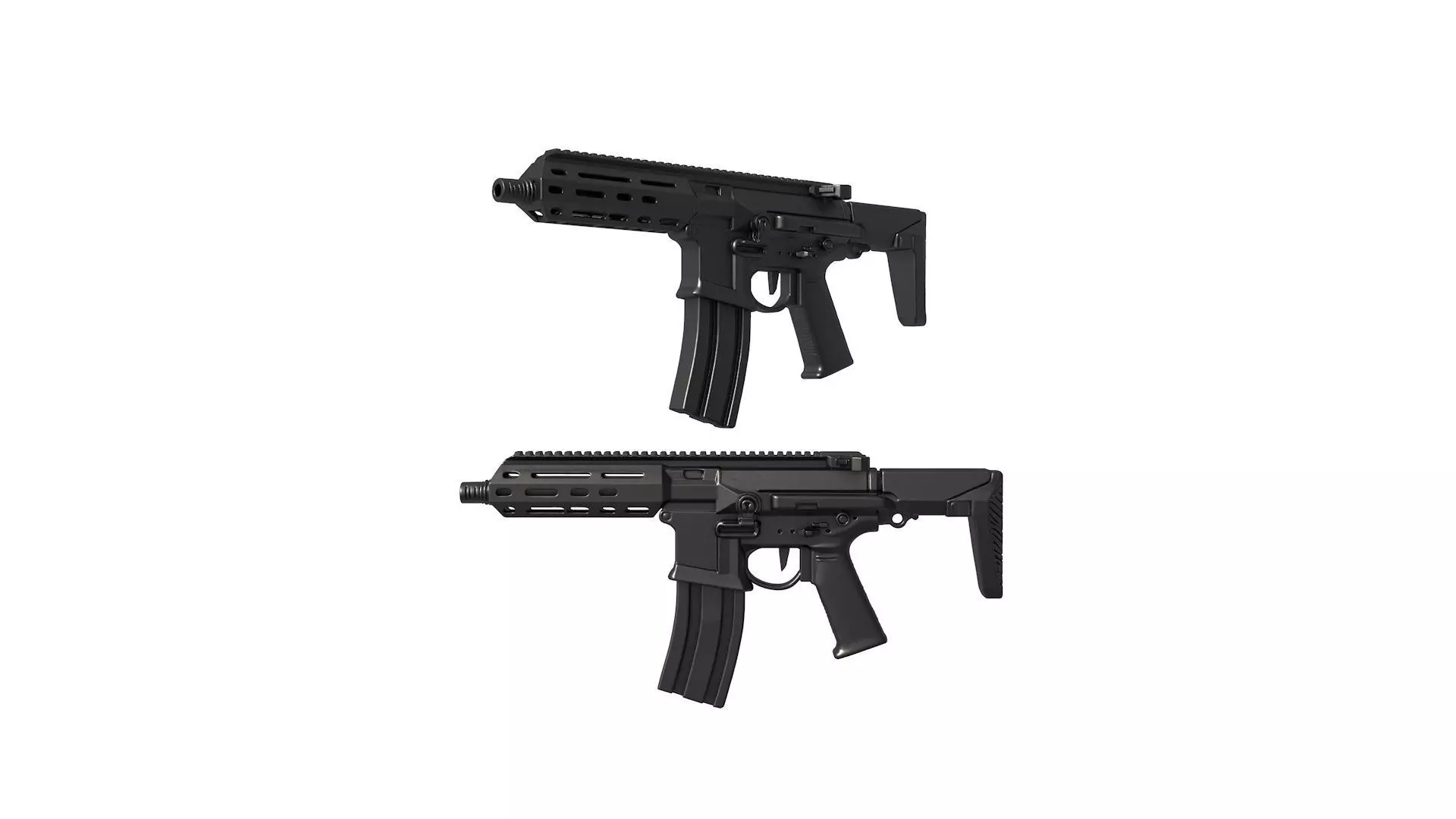 Badger 300BLK rifle 3D print model