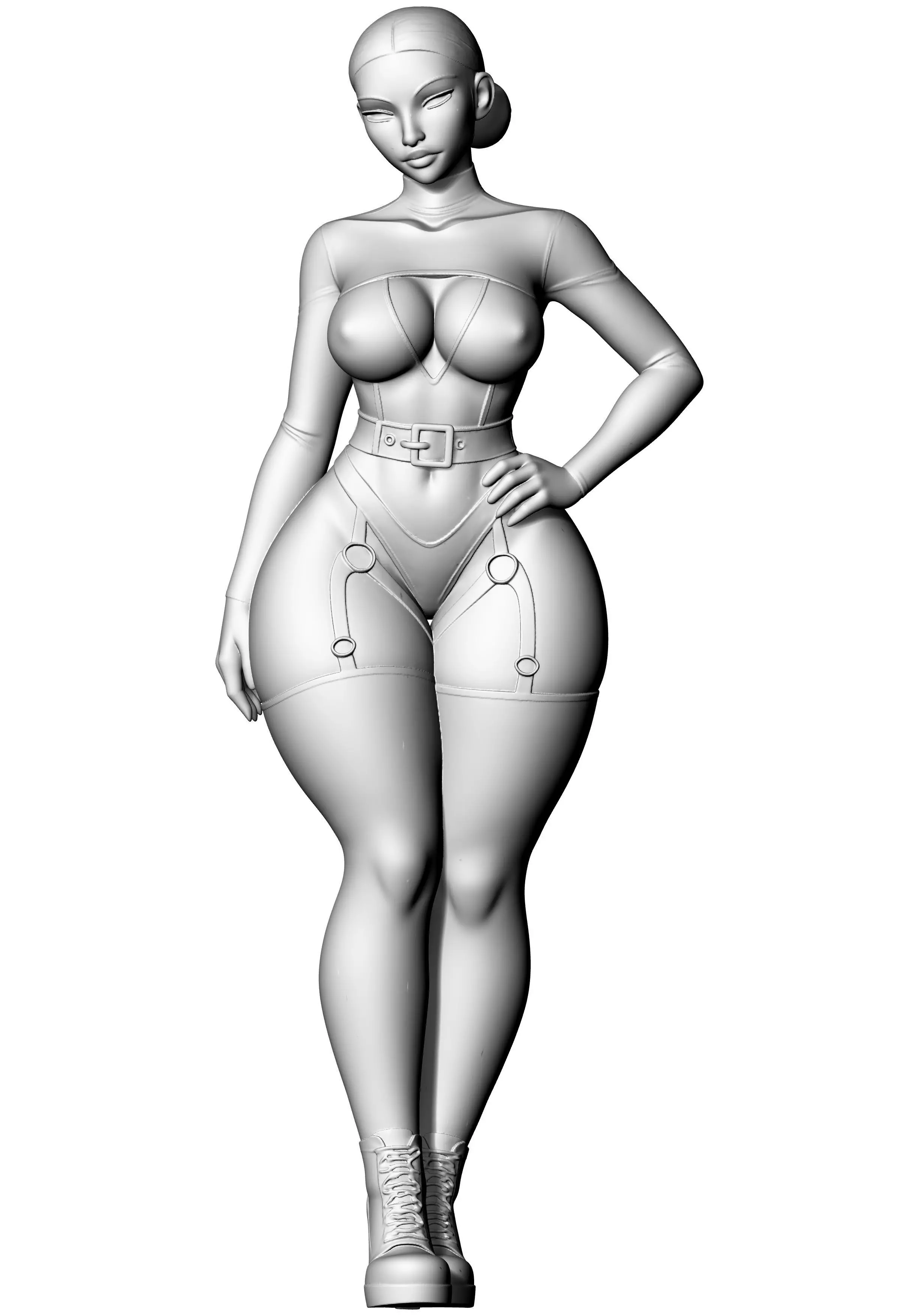 Lady Fitness Wife Strong Elegant and Inspiring 3D print model