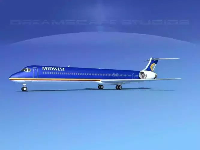 McDonnell Douglas MD-90 Midwest 3D model