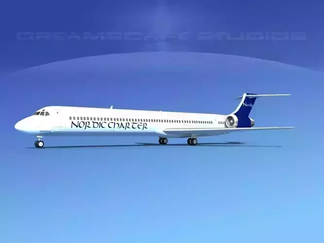 McDonnell Douglas MD-90 Nordic Charters 3D model