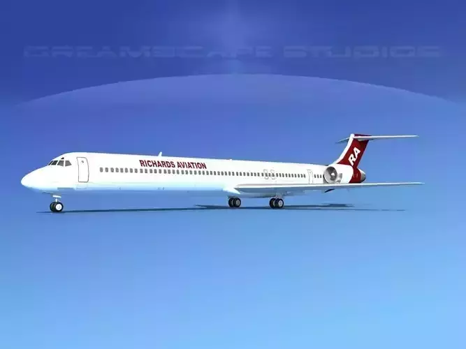 McDonnell Douglas MD-90 Richard Aviation 3D model