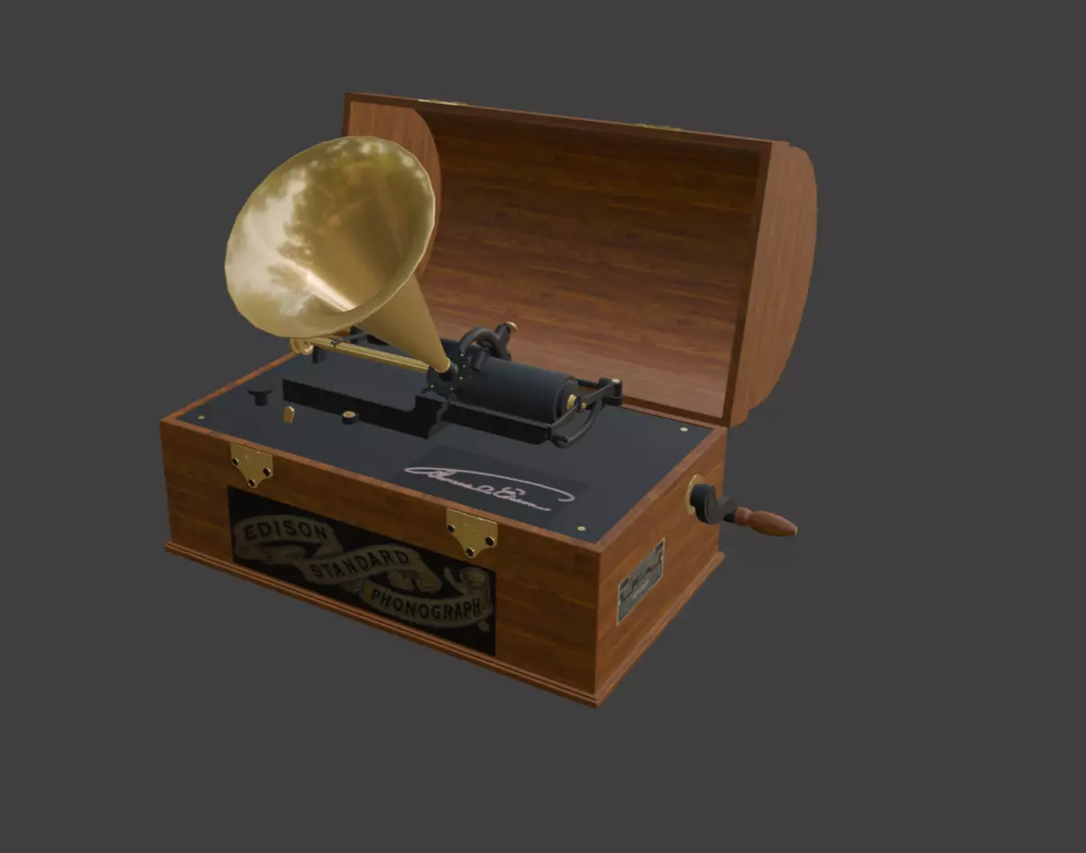 Phonograph Edison 3D model
