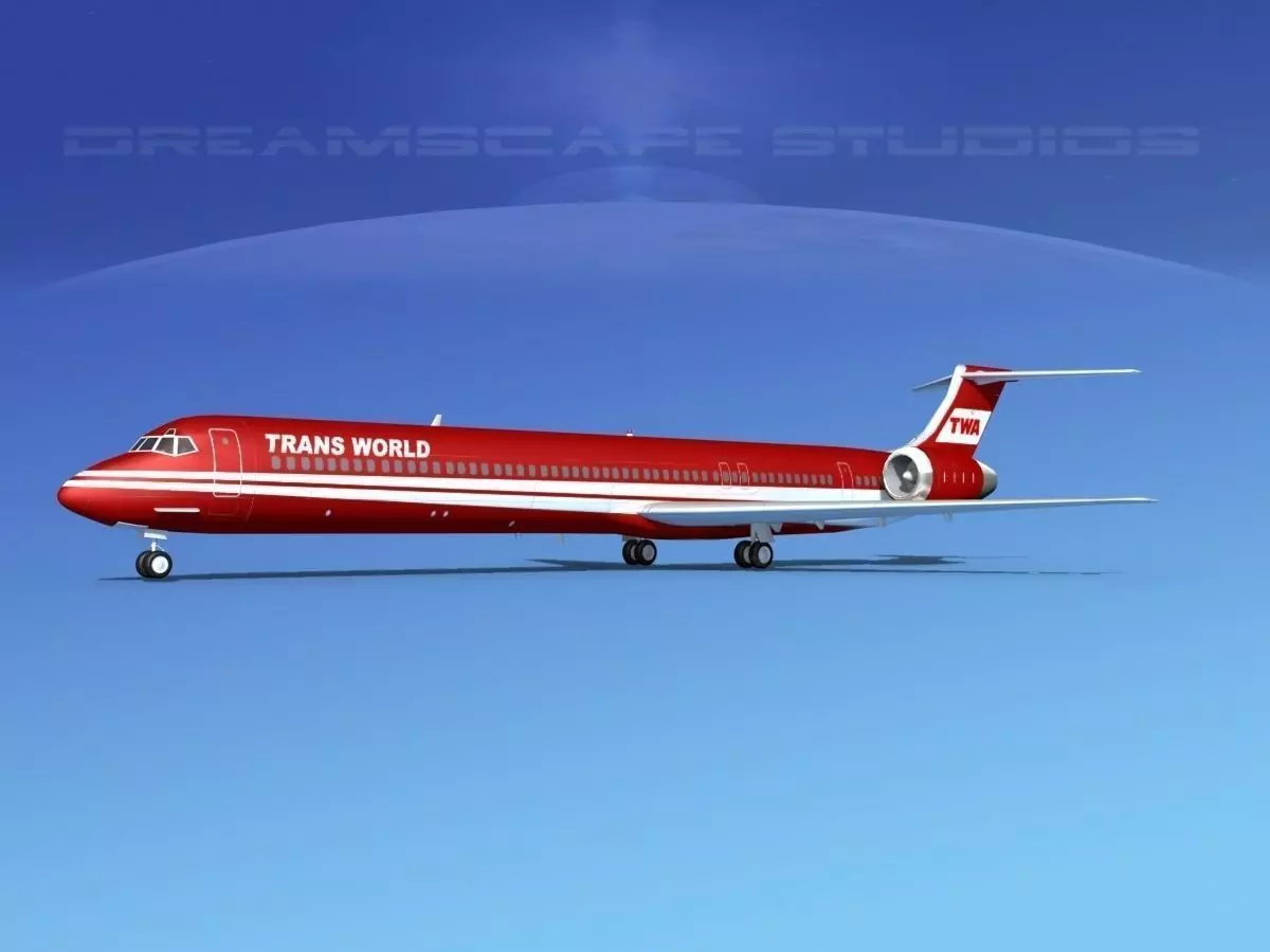 McDonnell Douglas MD-90 TWA 1 3D model