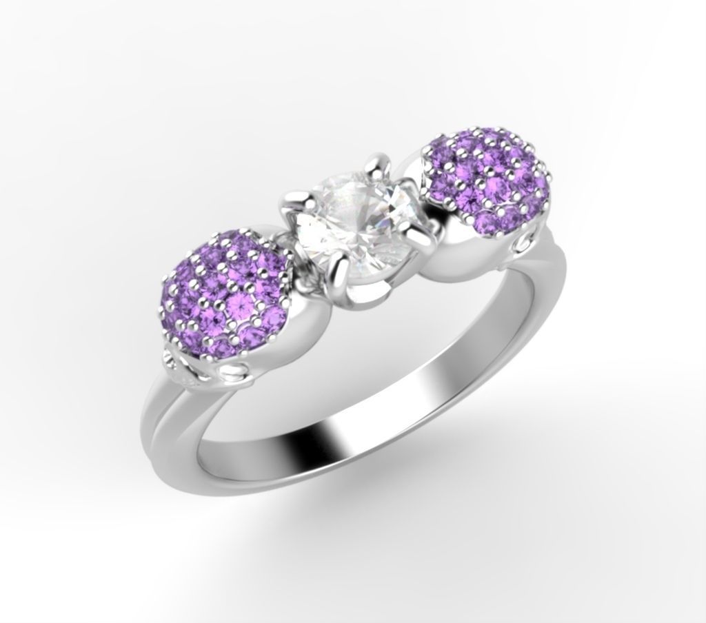 0529 Skull Ring - fashion  3D print model_3