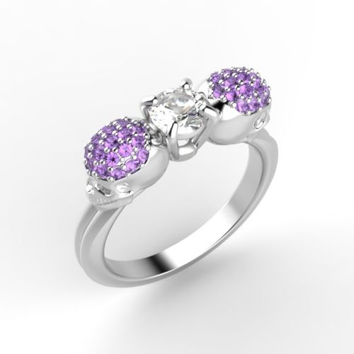0529 Skull Ring - fashion  3D print model