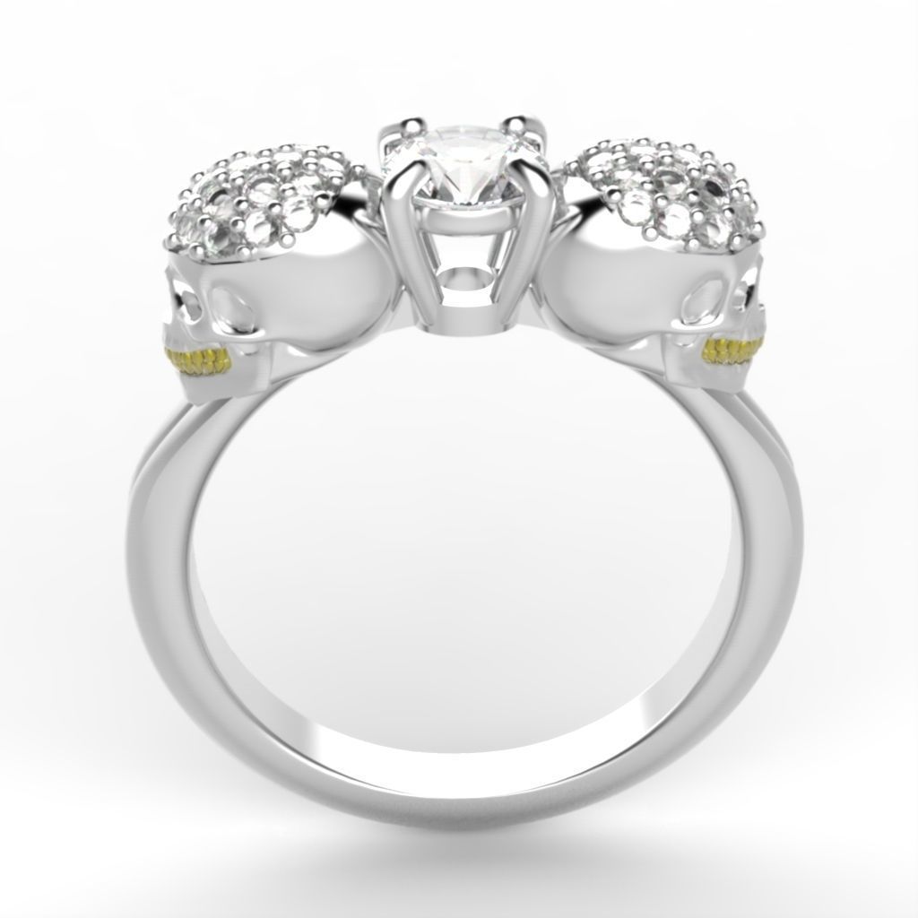 0529 Skull Ring - fashion  3D print model_6