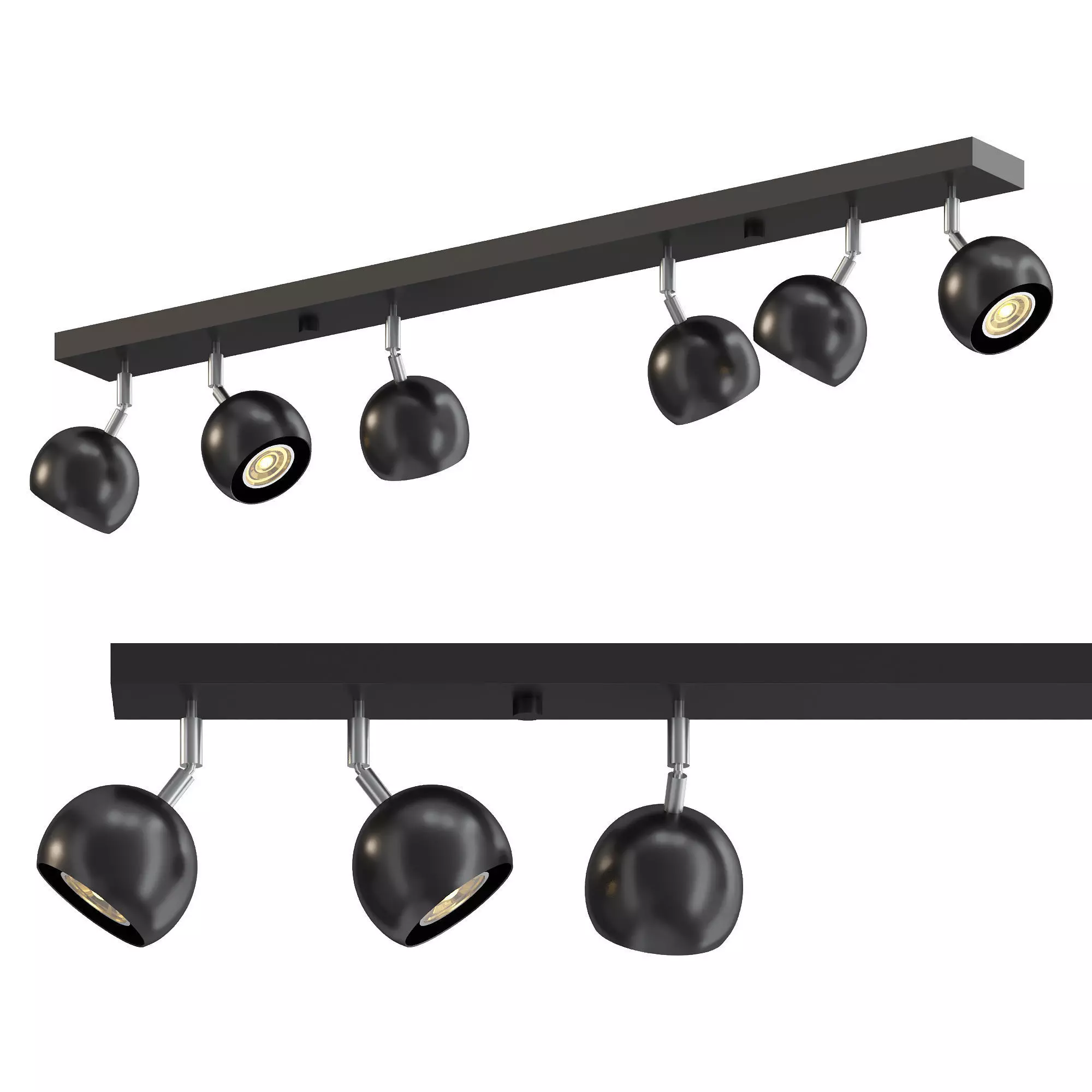 Flame ceiling spotlight 3D model