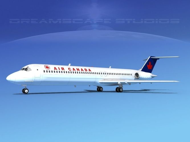 Douglas DC-9-50 Air Canada 3D model