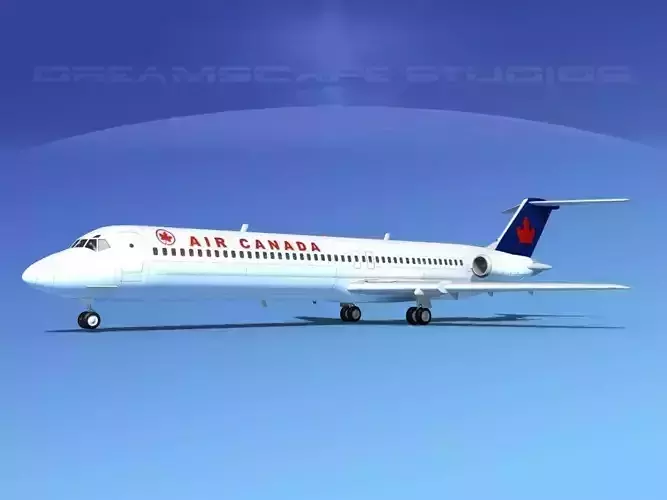 Douglas DC-9-50 Air Canada 3D model