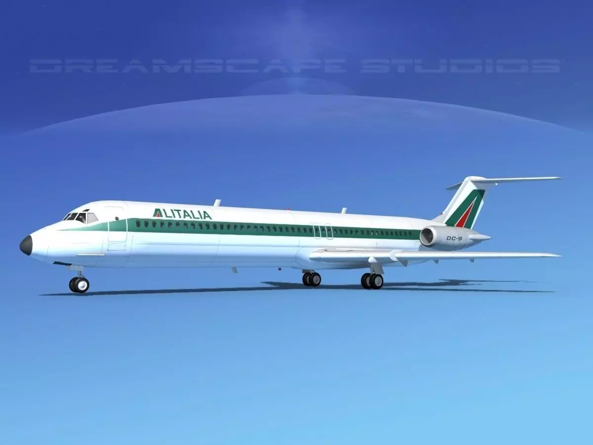 Douglas DC-9-50 Alitalia 3D model