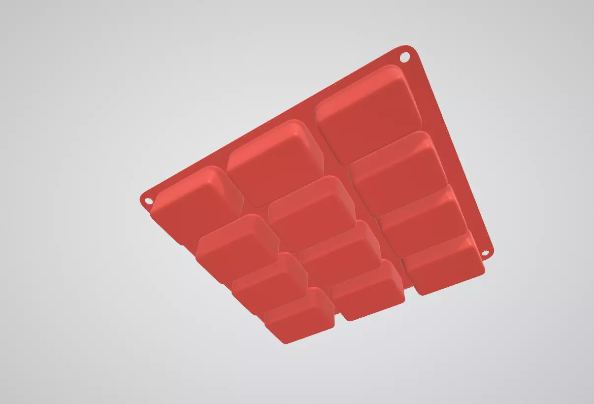 Cavity Silicone Petite Loaf Low-poly 3D model