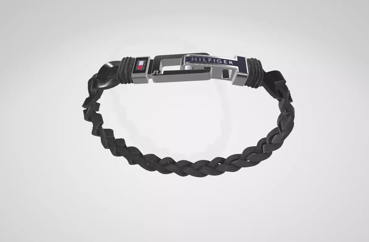 Tommy Hilfiger CASUAL MENS LEATHER BRACELET Low-poly 3D model