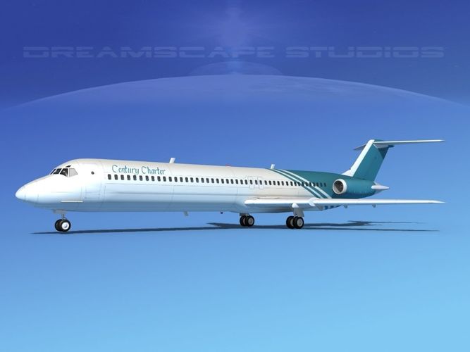 Douglas DC-9-50 Century Airlines 3D model