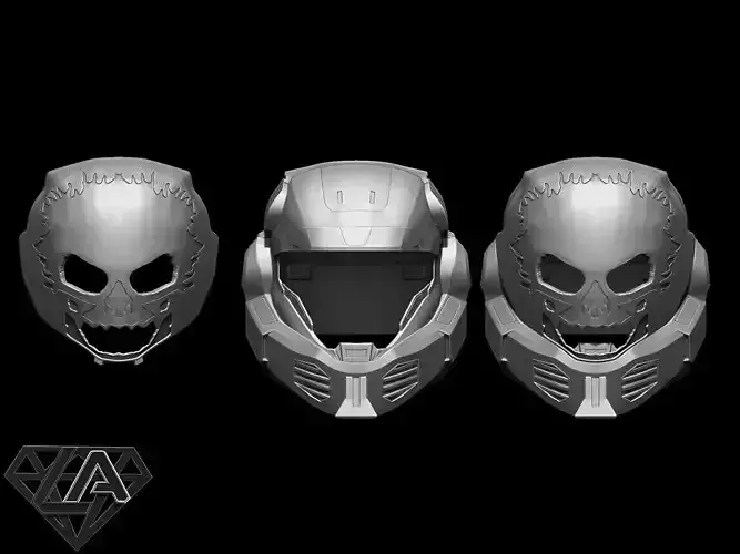 Halo Eva Emile helmet 3D print model