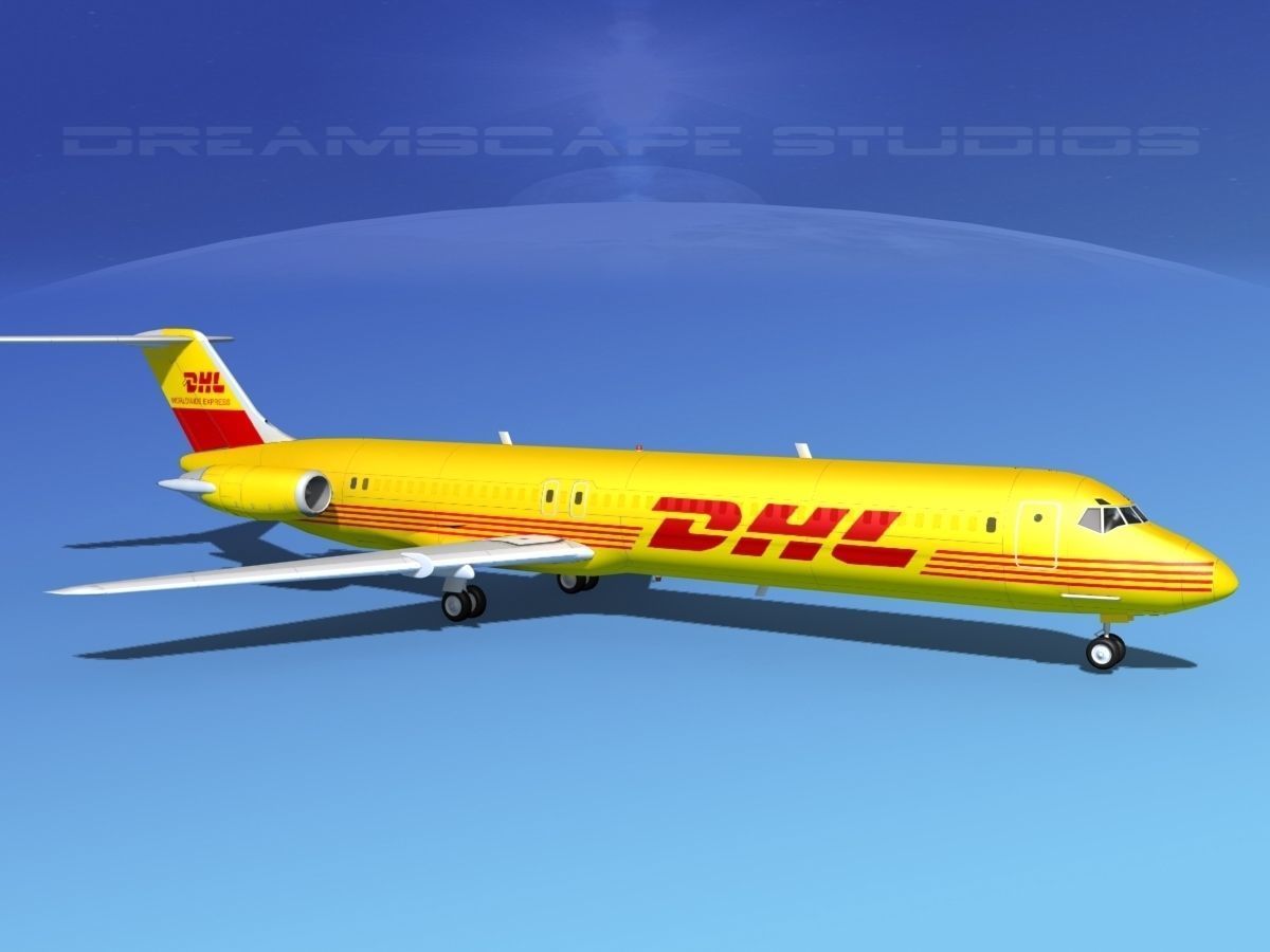 Douglas DC-9-50 DHL 3D model_3