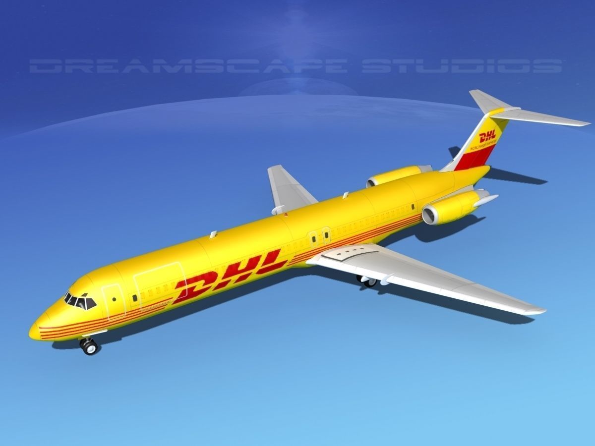 Douglas DC-9-50 DHL 3D model_10
