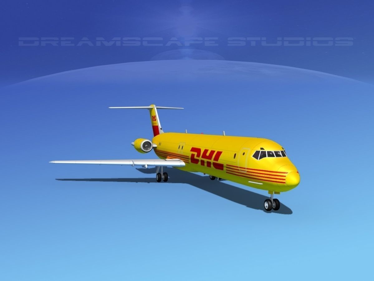 Douglas DC-9-50 DHL 3D model_2