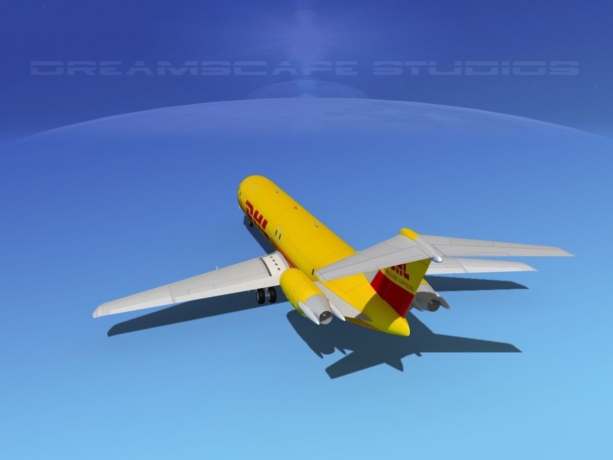 Douglas DC-9-50 DHL 3D model_7