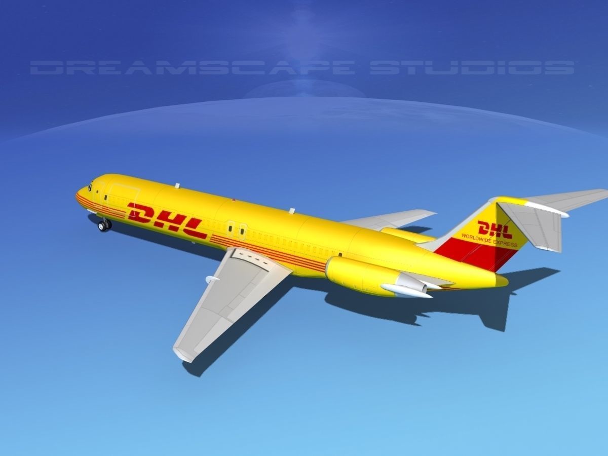 Douglas DC-9-50 DHL 3D model_8