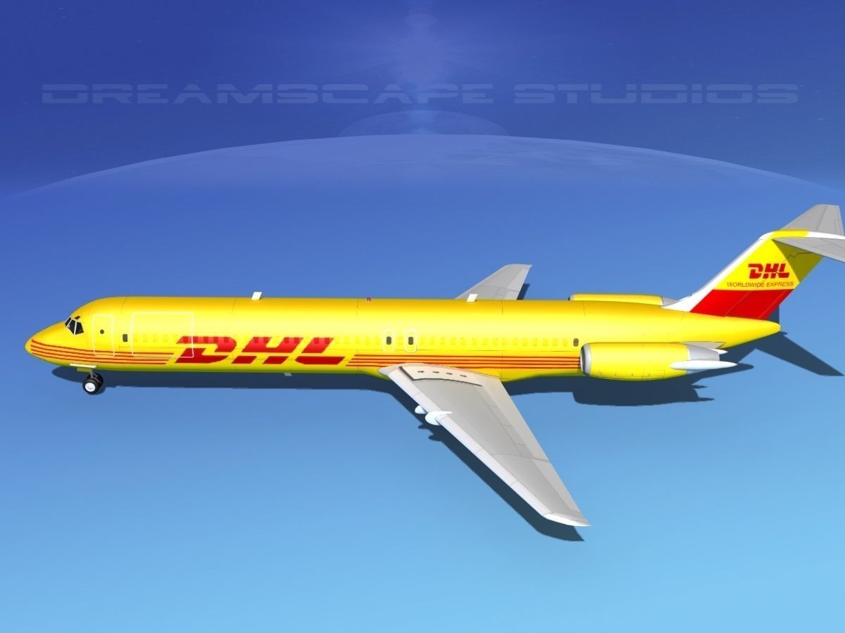 Douglas DC-9-50 DHL 3D model_9